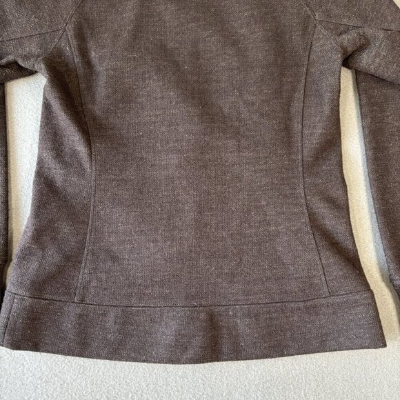 Merrell Womens M Wool Blend Full Zip Sweater Jacket Outdoor Hiking Gorpcore Cozy - Picture 15 of 16